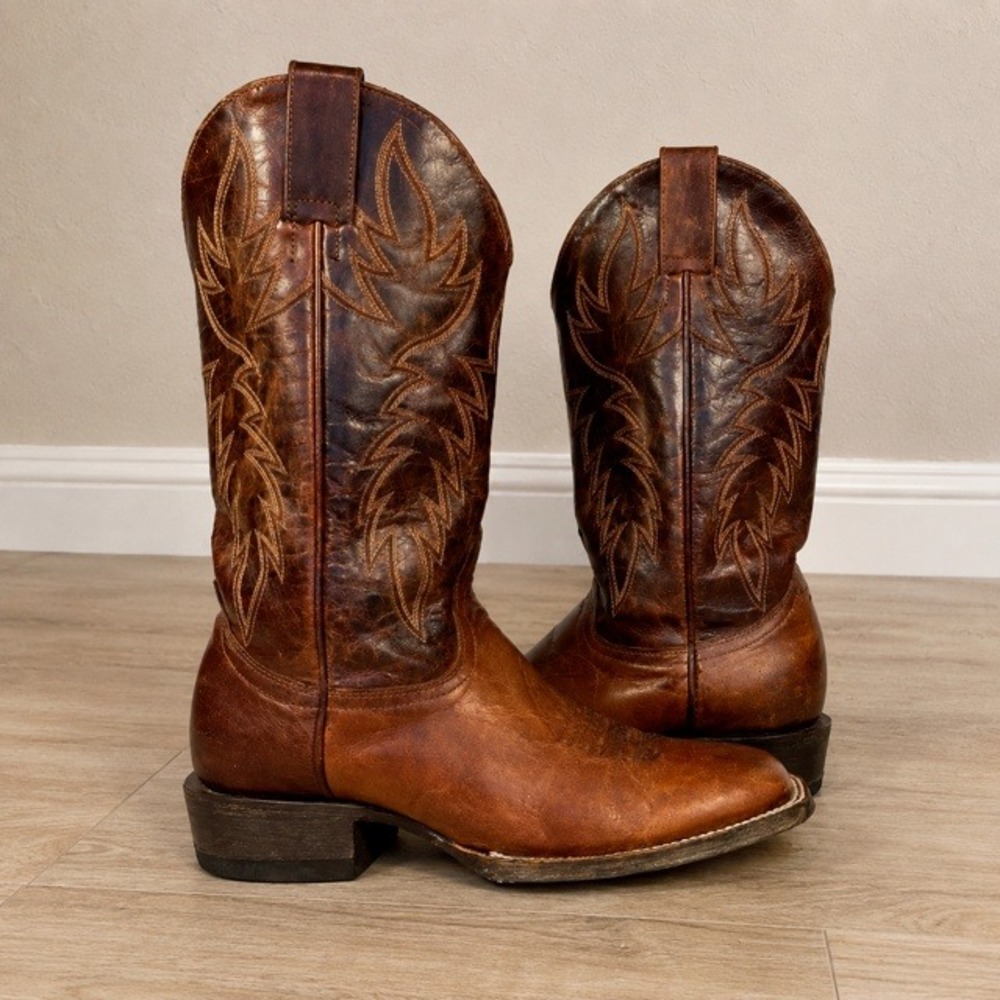 Idyllwind Outlaw Womens 7.5 Brown Leather Western Cowboy Boots Square Toe